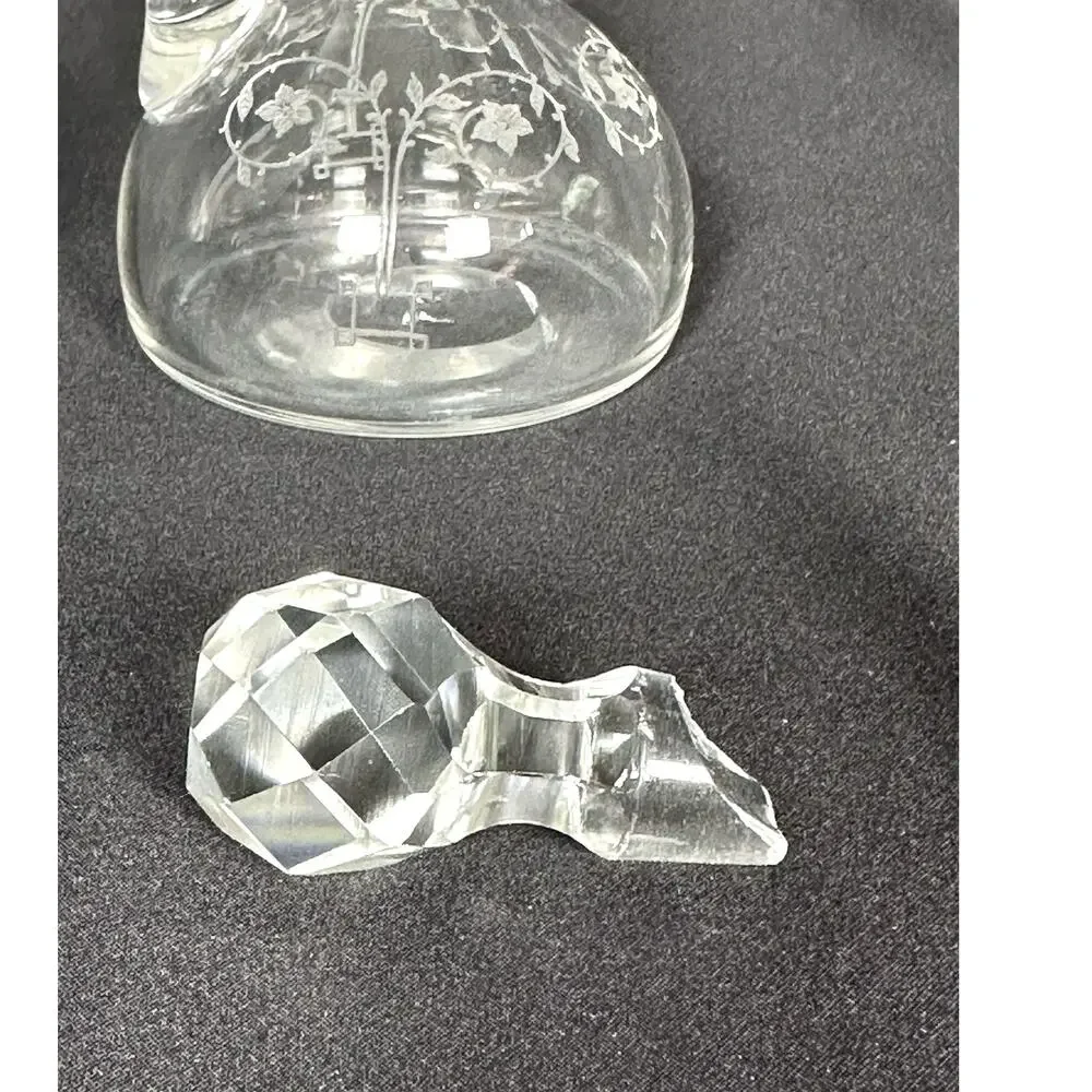 Fostoria Antique 1920's Etch 212 Crystal Cruet-Extremely Rare Find! - Picture 5 of 9